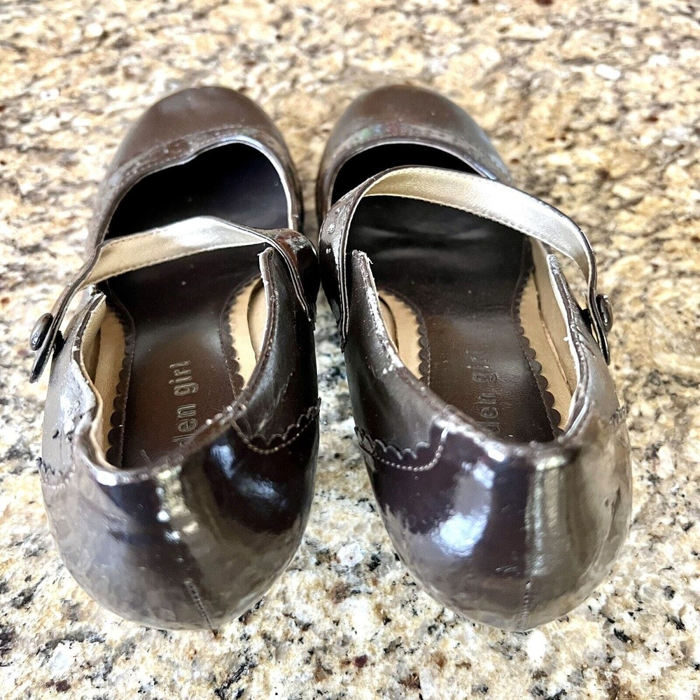 MADDEN GIRL {Size 8} Chocolate Brown Kitten Heels Mary Jane Buckle Round Toe - Picture 9 of 16